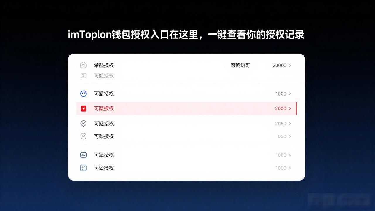 imToken钱包授权入口在这里，一键查看你的授权记录
