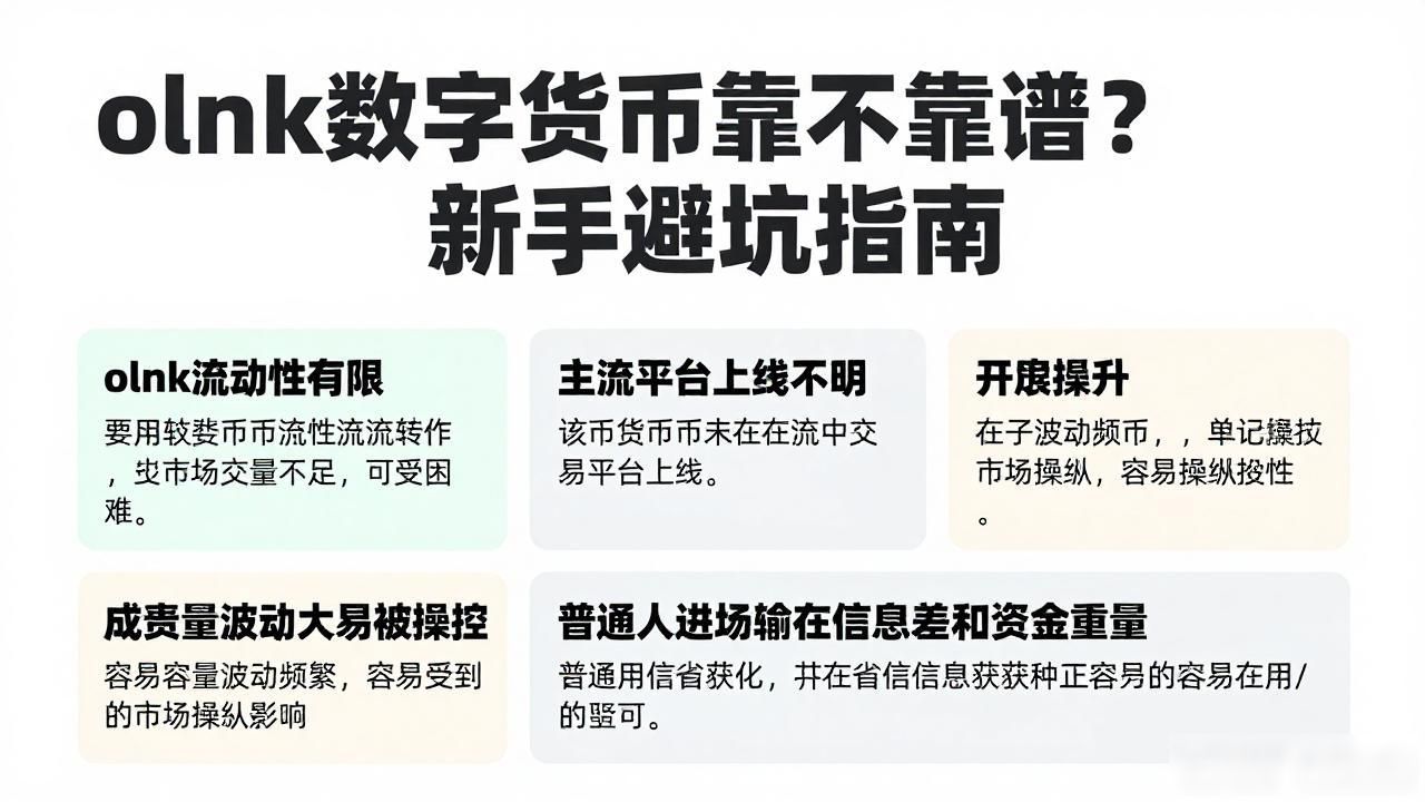 olnk数字货币靠不靠谱？新手避坑指南