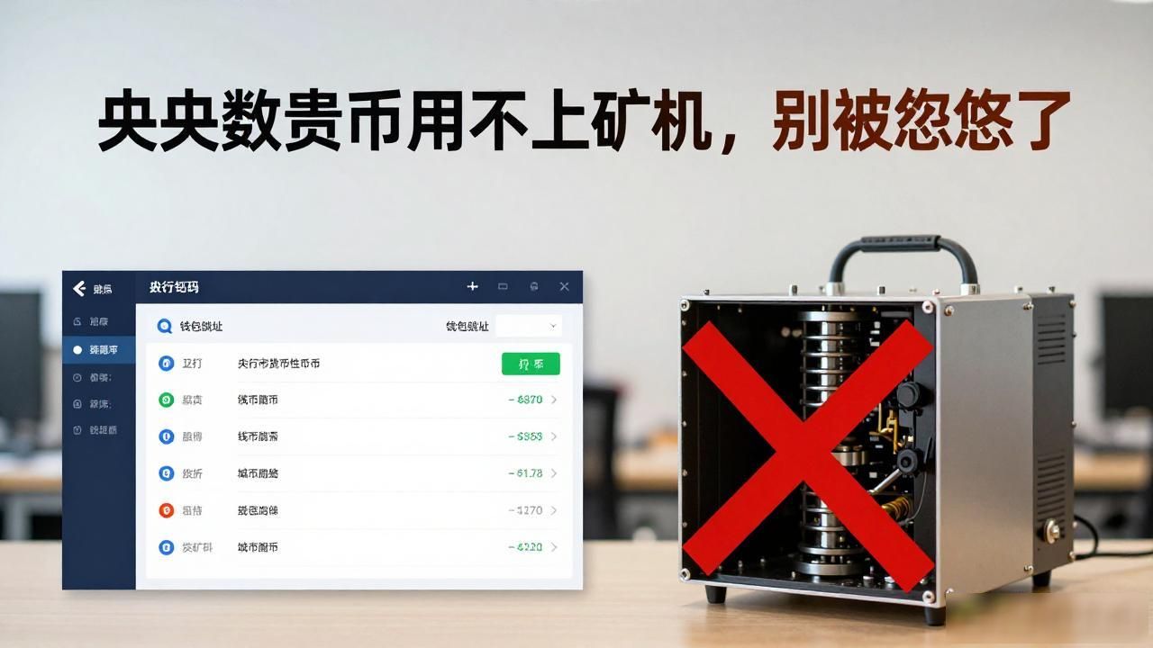 央行数字货币用不上矿机，别被忽悠了