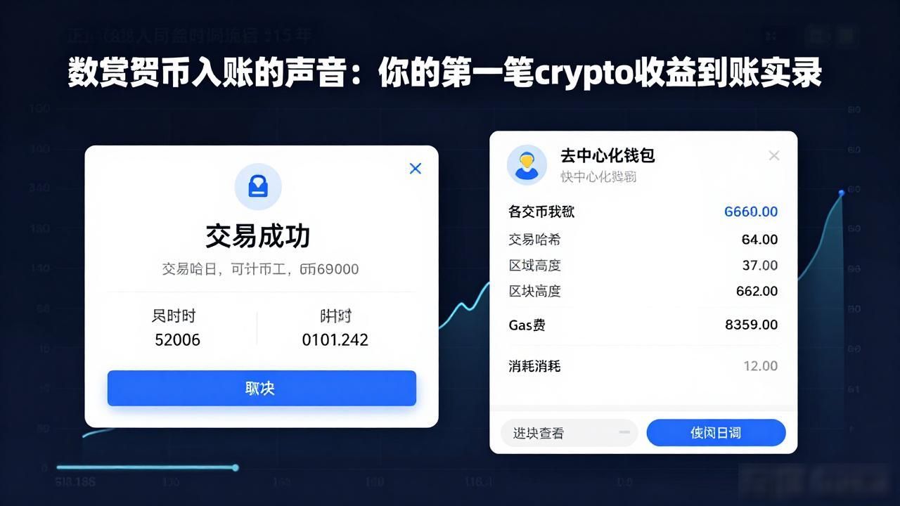 数字货币入账的声音：你的第一笔crypto收益到账实录