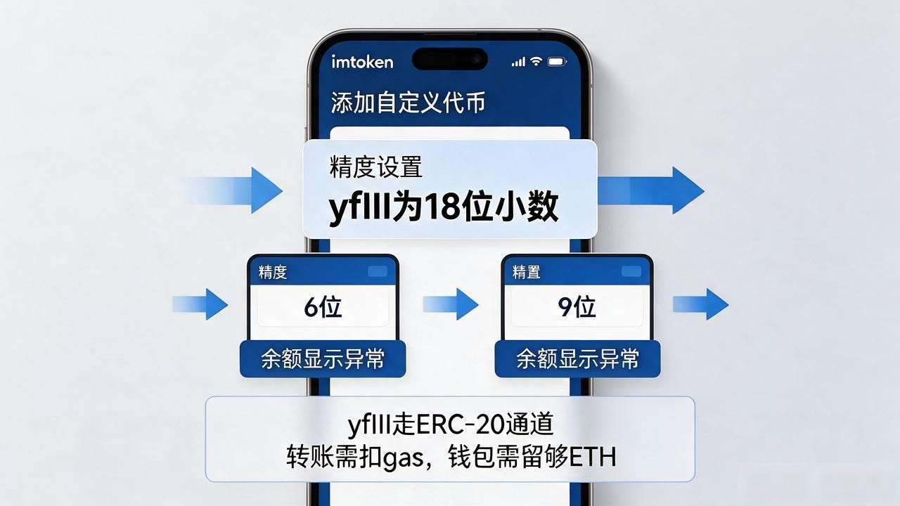 yfIII币加到imtoken钱包里怎么操作?自定义代币方法全说清