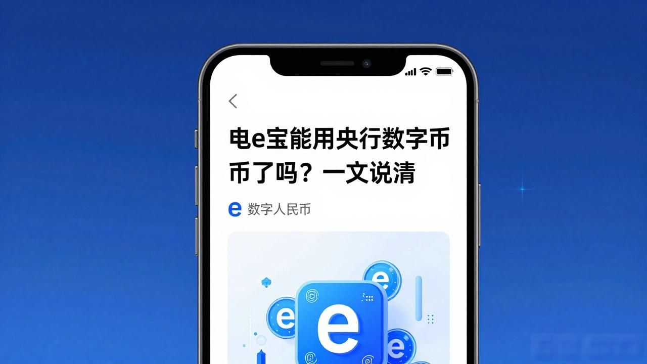 电e宝能用央行数字货币了吗？一文说清